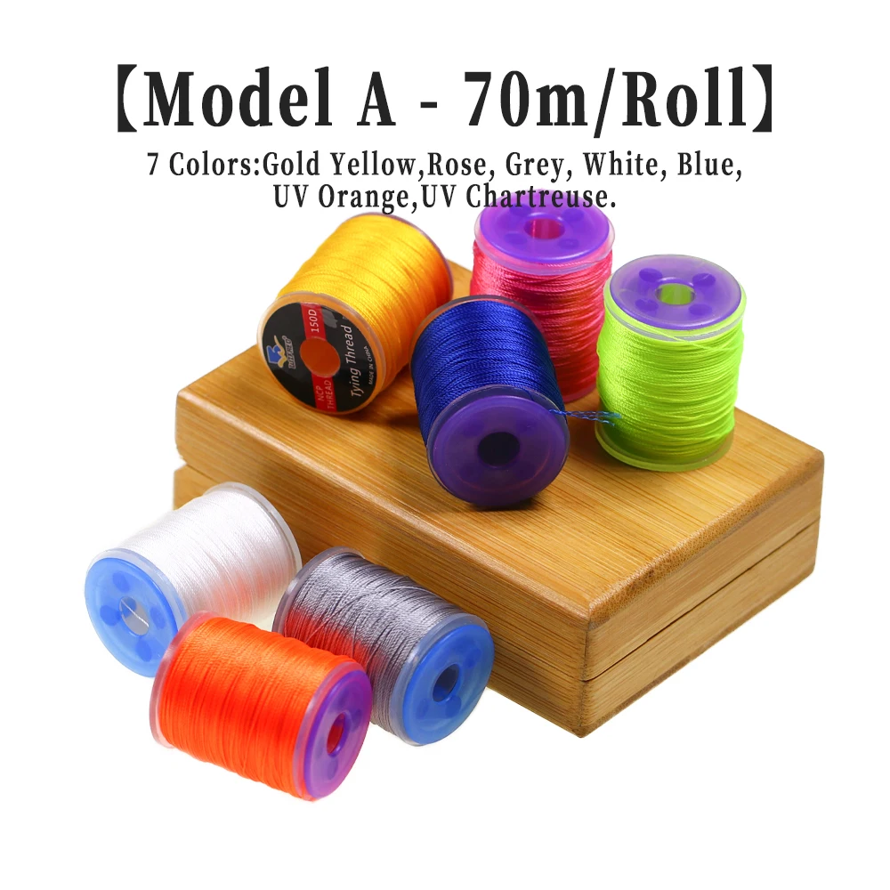 Wifreo 150D 빛나는 바인딩 스레드 바다 낚시 DIY 느린 지그 후크 보조 라인 형광 플라이 타이 재료 액세서리 - imagen 4