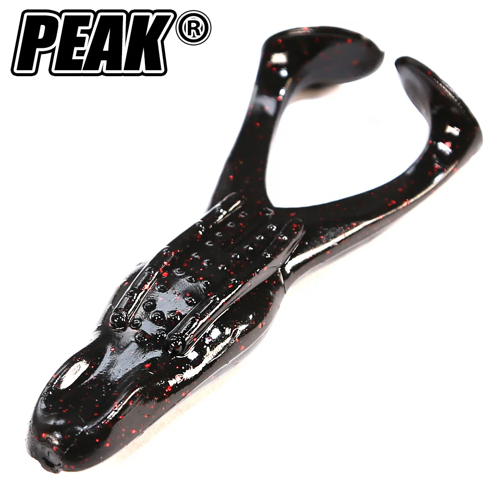 PEAK-señuelo flotante de rana Topwater, señuelo de pesca de trueno de silicona, cebo suave de doble hélice, Wobbler Artificial para pesca