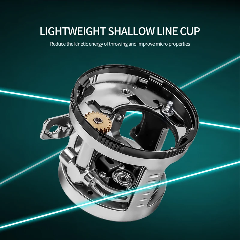 DEUKIO-carrete de Pesca de tambor de arrastre, 9 + 1BB, mano izquierda/derecha, arrastre máximo 6kg, Pesca en alta mar, nuevo - imagen 3