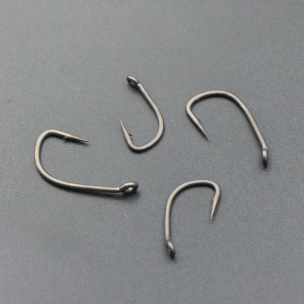 BNR Anzuelo Carpa con micropúas, acero al carbono y PTFE para Feeder - imagen 5