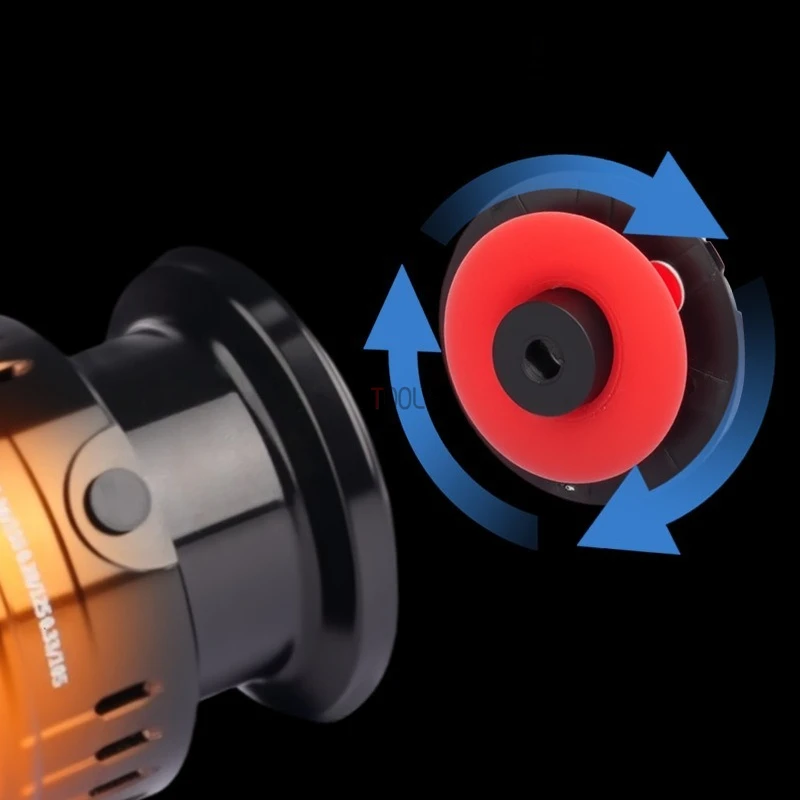 Carrete de pesca giratorio 5,2: 1 relación de engranaje 8kg arrastre máximo CNC mango de carrete de Metal carrete de pesca para agua dulce agua salada 2500 3000 tamaño - imagen 2