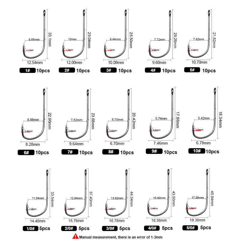 FISH KING SODE-anzuelo de pesca de acero de alto carbono, ganchos de púas de gusano de vástago largo con sedal de 120M, accesorios de pesca de carpa - imagen 3