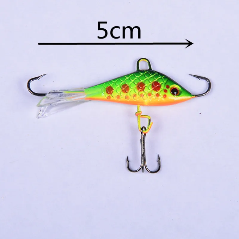 1 Uds. Cebo artificial de alta calidad para pesca en hielo en invierno, cebo falso para cebo de equilibrio al aire libre, mini cebo de 5cm-7,5G - imagen 2