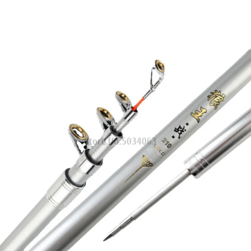 Caña de mar ultradura de carbono para pescar peces grandes, caña de pescar giratoria de 2,1-3,6 M, fundición de sal/agua dulce de largo alcance, doble uso - imagen 2