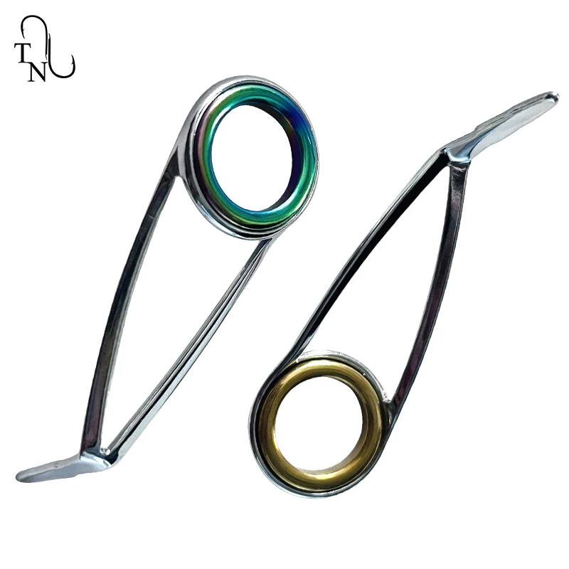 Guías de caña de pescar giratorias, Kit de reparación de varilla, anillos de cerámica de acero inoxidable, accesorios de repuesto giratorios, 10 juegos, TN20-1 - imagen 3