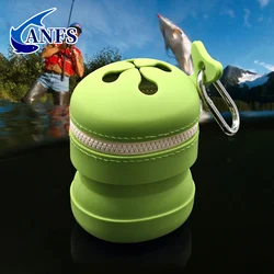 ANFS Mini – Cubo plegable de silicona para pesca con mosca