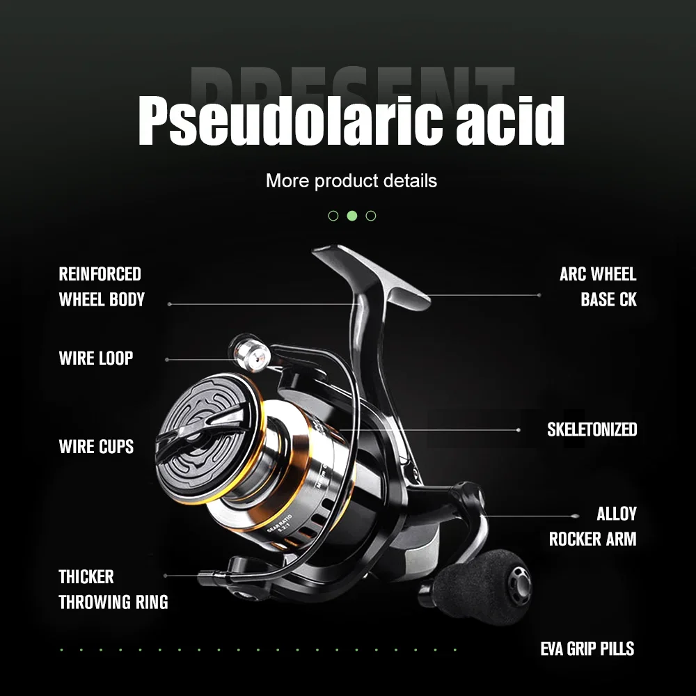 Carrete de pesca giratorio, carrete de Metal 5,2:1/4,7:113BB, carrete de pesca de carpa con rodamientos de bolas, BK2000-7000, copa de línea de Metal, aparejos de mar - imagen 5