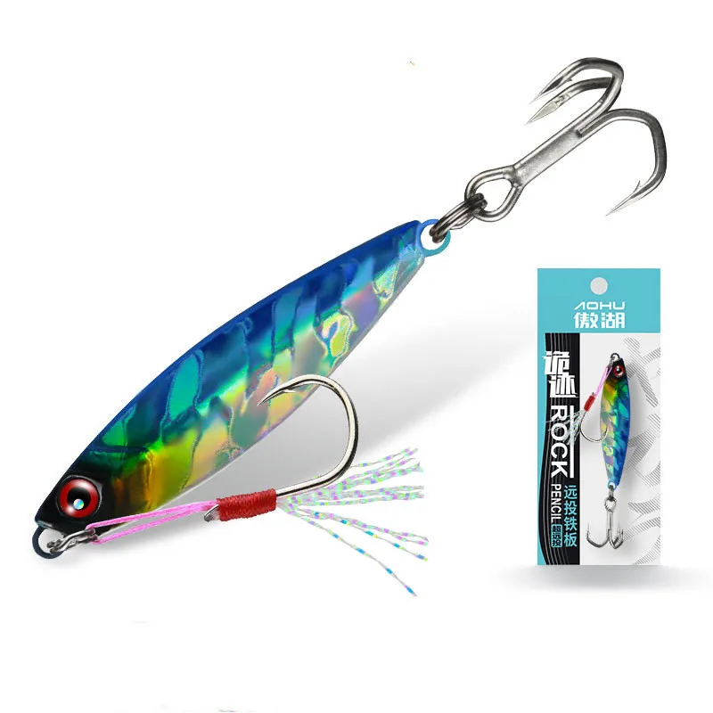 Un colorido señuelo de pesca múltiple diseñado para pesca efectiva de captura y liberación