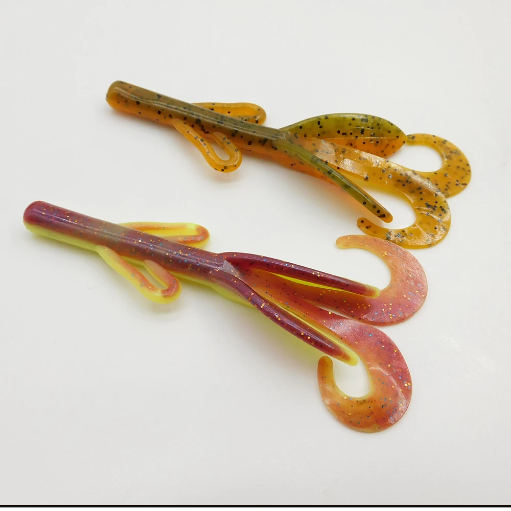 ESFISHING-señuelo de pesca suave con cepillo BB para camarones, cerdo de 100mm, cebo Artificial para perca, Lucio, lubina, sales y atractivos - imagen 4