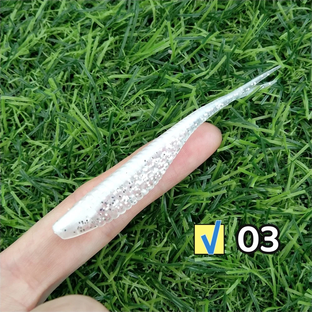 Swolfy Vinilos de pesca cola bifurcada – Señuelos multicolor - imagen 5