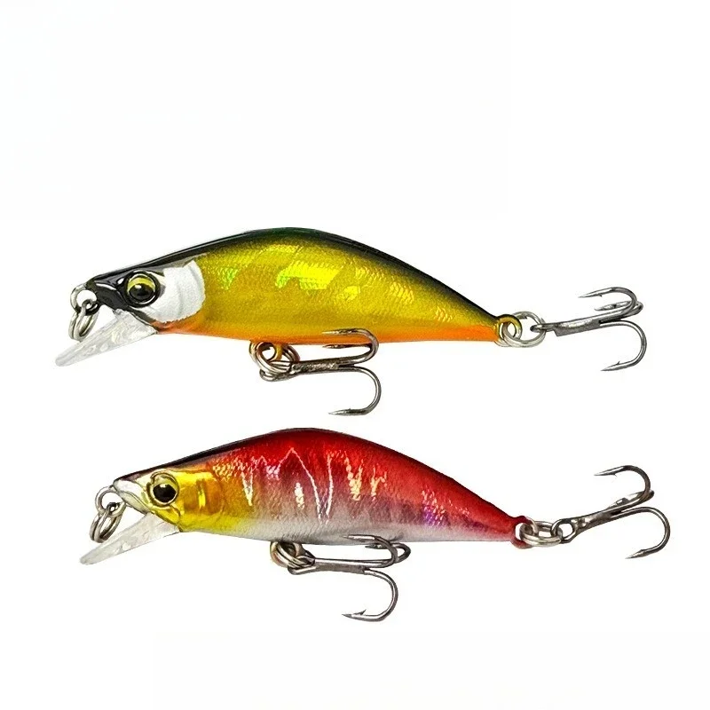 ALASICKA 1 Uds Mini pececillo hundido 4,5 cm/4,1g trucha lubina cebos duros artificiales de plástico Wobbler para Lucio Pesca equipo de Pesca - imagen 3