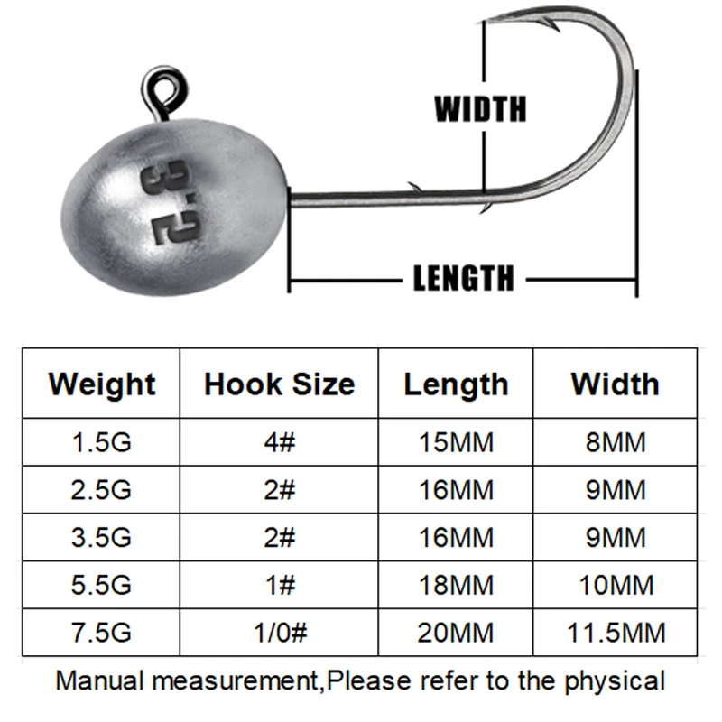 TAKDO YZJ01 anzuelo de cabeza Aji anzuelo Mustad 1,5G 2,5G 3,5G 5,5GN 7,5G anzuelos de pesca en roca señuelo fino cabeza de plantilla de pesca doble púas - imagen 3