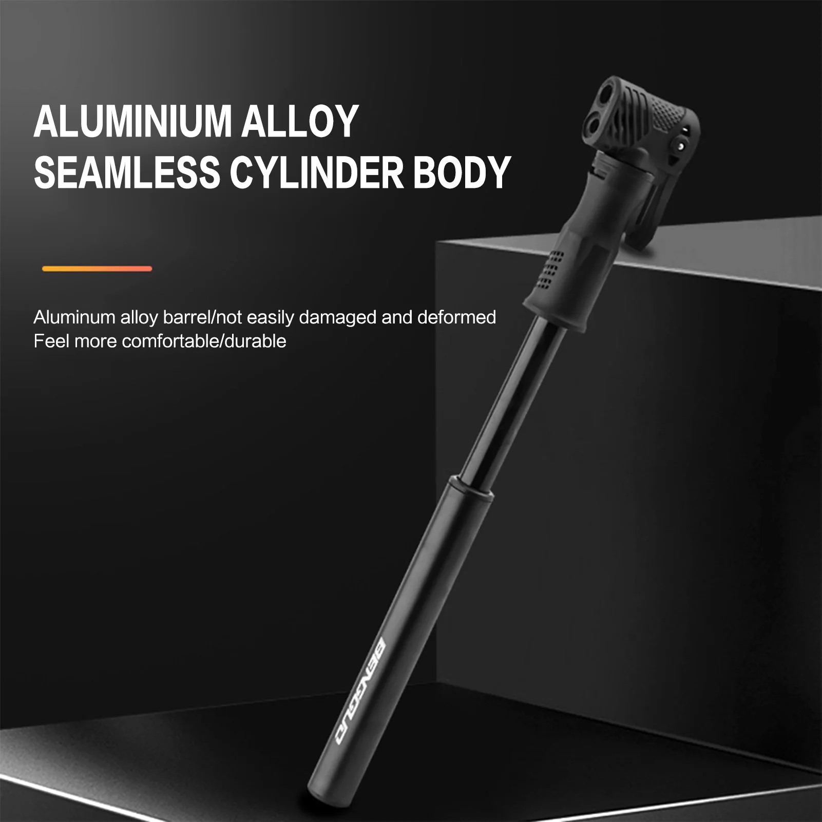 Bomba de bicicleta portátil, bomba de aire de alta presión de aleación de aluminio duradera para bicicleta de carretera MTB, bicicleta eléctrica, accesorios para ciclismo al aire libre - imagen 4