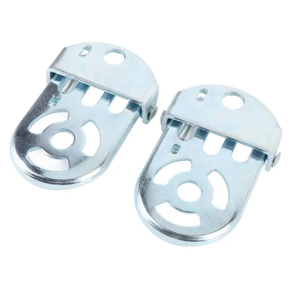 Pedales de bicicleta plegables universales de acero al manganeso ​ ​ Reposapiés plegable ​ ​ ​ ​ Estribos plateados para MTB ​ ​ ​ ​ Clavijas del asiento trasero ​ ​ - imagen 2