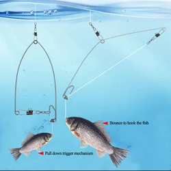 Gancho con Resorte Acero Inoxidable – Sistema Automático de Pesca