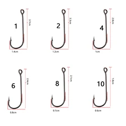 Anzuelos Jig Head y Sickle de acero inoxidable con ojos grandes