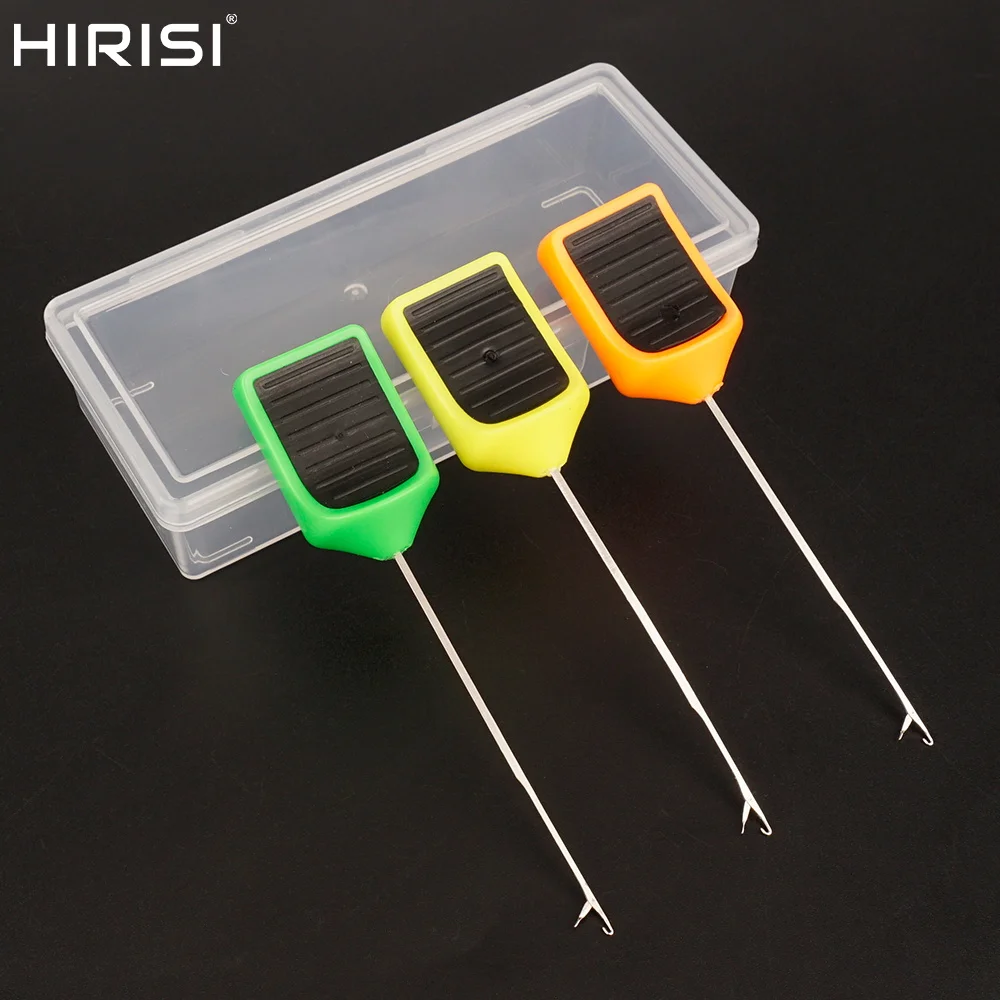 Hirisi-cebo de pesca de carpa, aguja de puerta, Boilies emergentes, alfileres de empalme, herramientas de fabricación de carpa, accesorios de pesca, 3 uds.