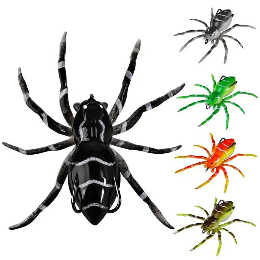 Señuelos de Pesca de 5 piezas, cebo flotante de silicona suave, para Wobbler Lucio, Carpa, lubina, cebos artificiales de agua dulce y salada - imagen 4