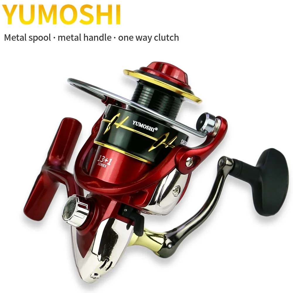 Carrete de pesca giratorio sin huecos, carretes de fundición de agua dulce y salada, 13 + 1BB, profesional, 3000-10000 - imagen 4