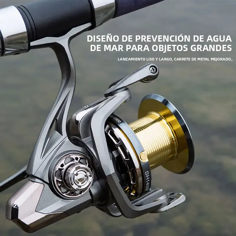 Carrete giratorio DEUKIO para lanzamientos largos en carpa - imagen 4