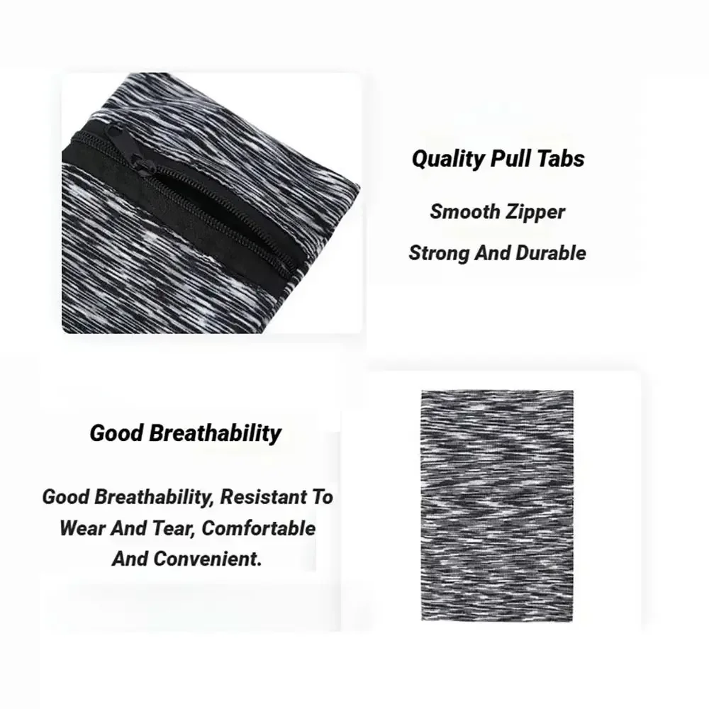 Muñequera deportiva duradera para correr, banda para el sudor, bolsa ligera para brazo, gimnasio, Fitness, ciclismo, pulsera para tarjeta de llave de teléfono, 1 Uds. - imagen 4