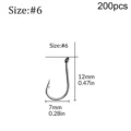 200pcs size 6