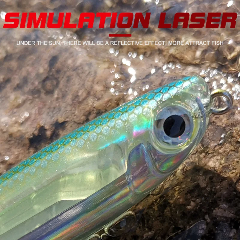 Wondershot D02 gorrión 90mm 11,5g Señuelos de pesca Topwater cebo duro de plástico Artificial Minnow Wobblers flotantes para lubina - imagen 3