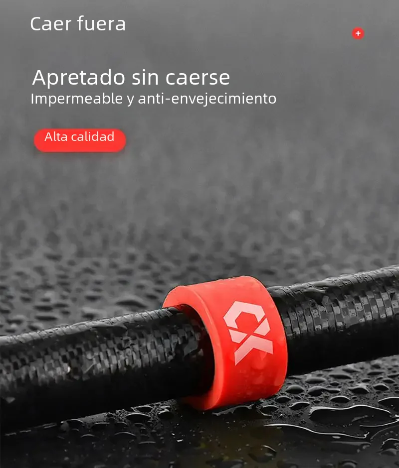 Anillo de parada silicona luminiscente antideslizante caña pescar - imagen 4