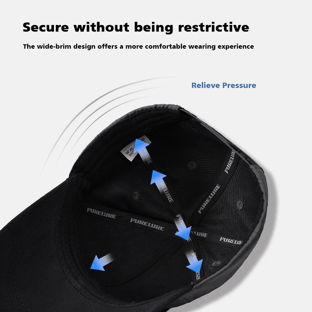PURELURE New Caps Gorra de béisbol de algodón para hombre - Snapback ajustable - imagen 5