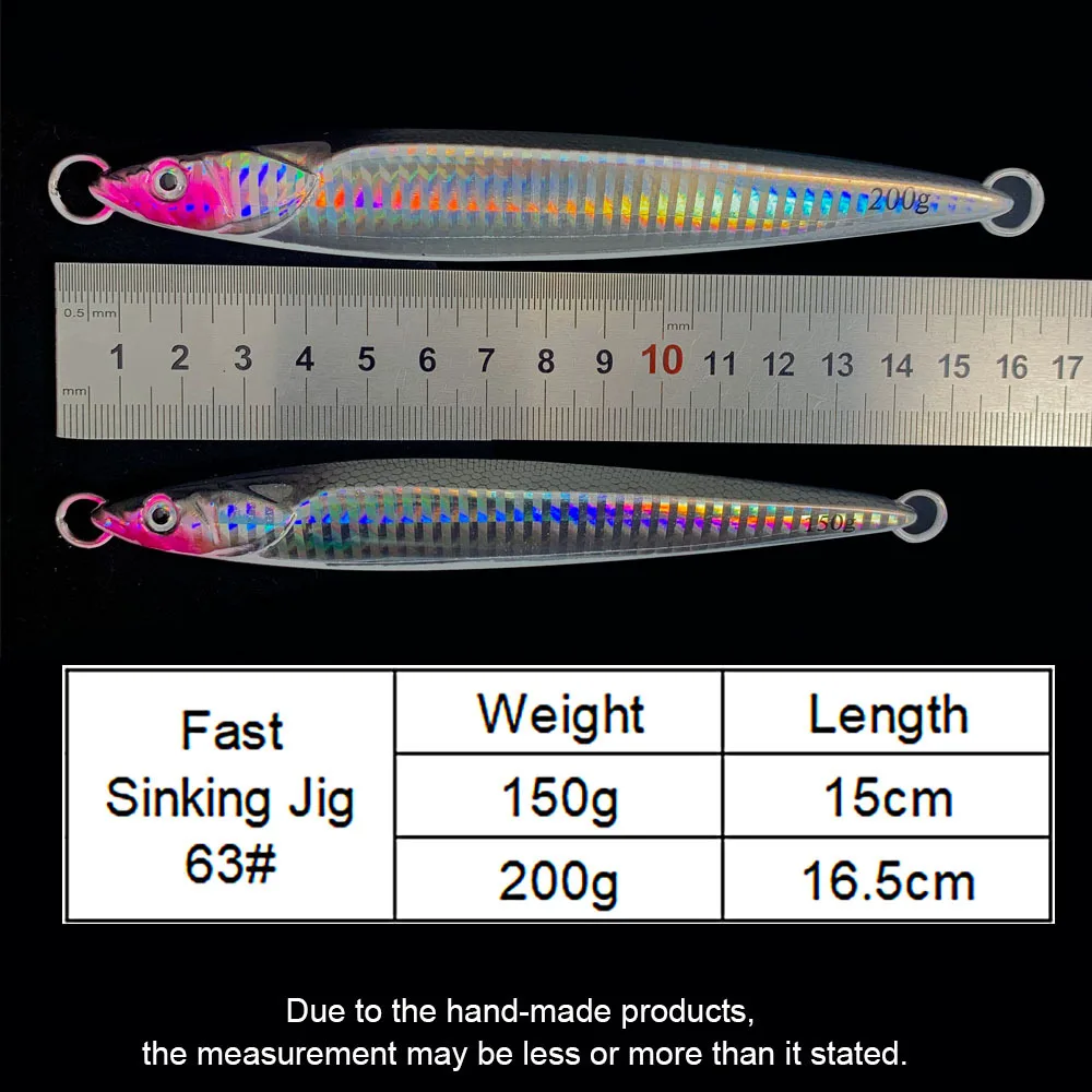 AI-SHOUYU Señuelo Jigging Metálico Lento - Cebo Plomo Pesca