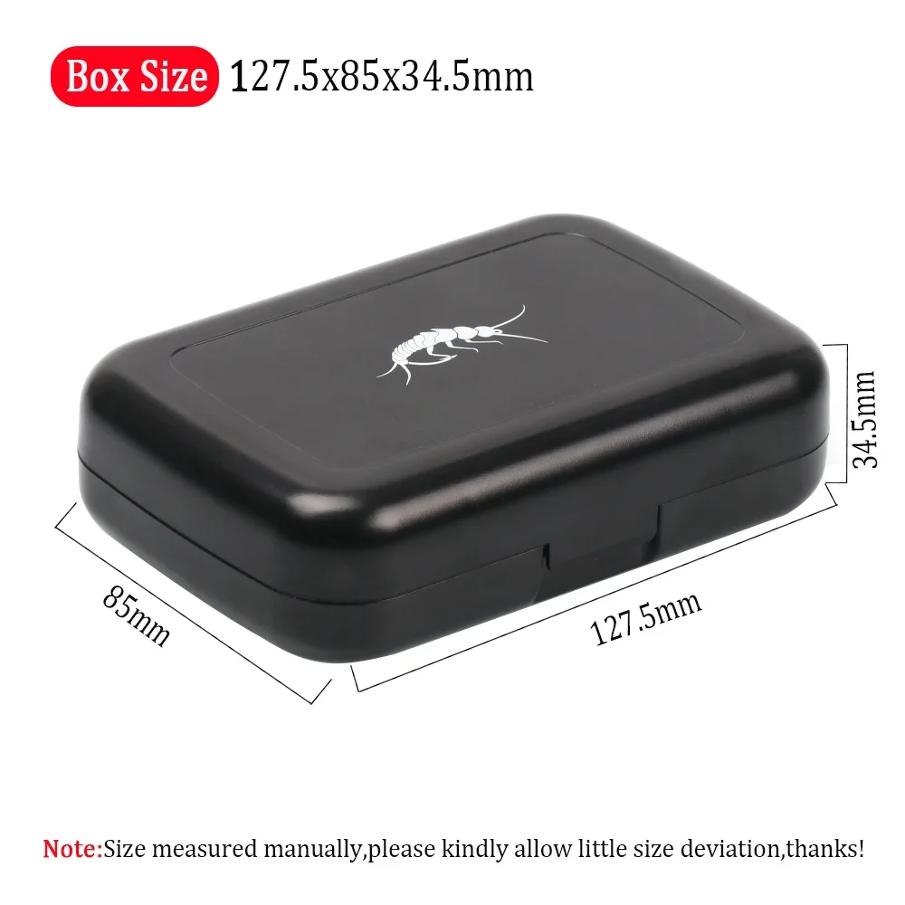 Wifreo-caja de almacenamiento para pesca con mosca, cebos impermeables de varios lados para Nymph Streamer, moscas húmedas y secas, trucha, salmón, 1 unidad - imagen 5