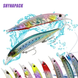 Señuelos de pesca Minnow de 13,5 cm/17g, ojos artificiales 3d que se hunden, Swimbait, Crankbaits, cebos duros, aparejos de pesca de mar y carpa