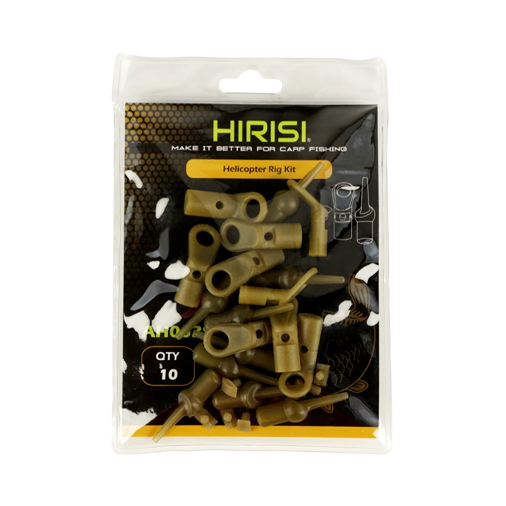Hirisi Anillos Pesca Carpa, Cuentas Goma y Accesorios Chod Helicóptero - imagen 3