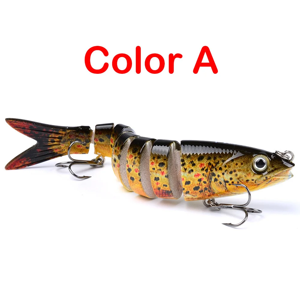 Señuelo de Pesca de pececillo multisección, 1 Uds., 13,5 cm, 19g, cebo duro Artificial, Swimbait, Wobbler realista, Crankbait, aparejos de Pesca - imagen 5