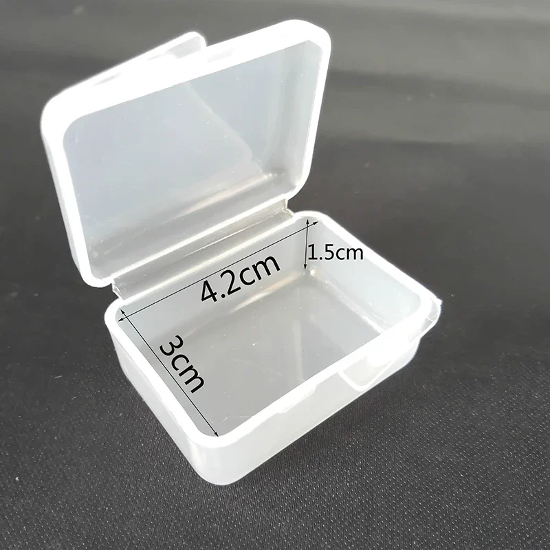 Nueva llegada 4 unids/lote cajas de aparejos de pesca caja de pesca pequeña fija caja de almacenamiento de plástico estuche protector señuelo de pescado anzuelos aparejos - imagen 5