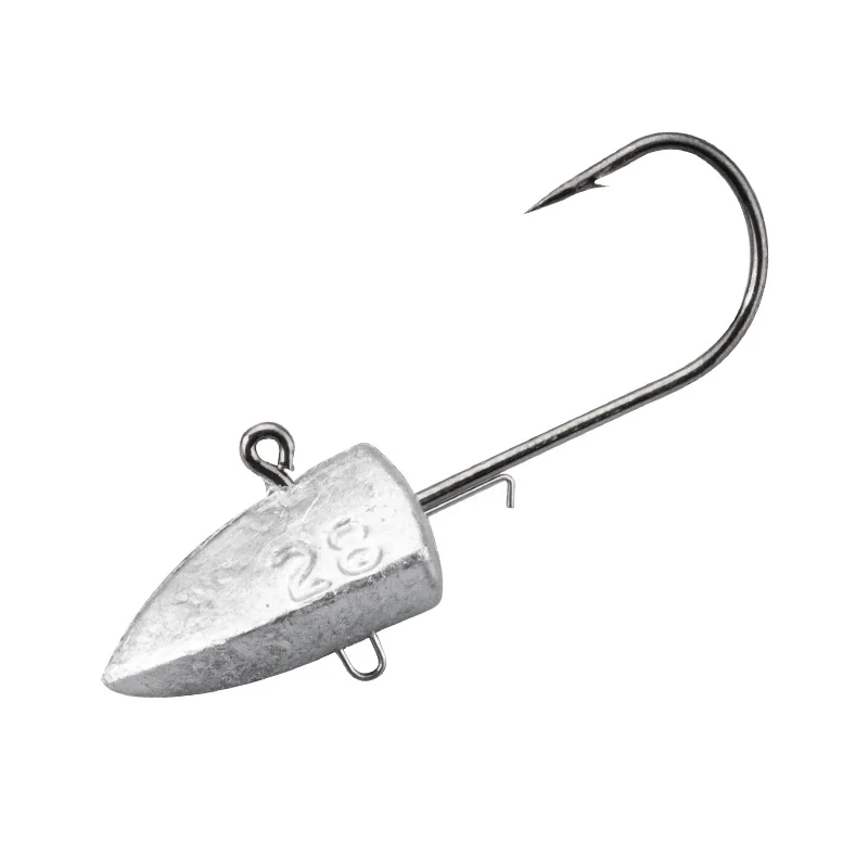 Anzuelos de pesca con dardo de 10 piezas, 3,5g, 5g, 7g, 10g, 14g, 21g, 28g, señuelo de gusano, cabeza de plantilla, cebo Artificial, aparejos de pesca - imagen 3