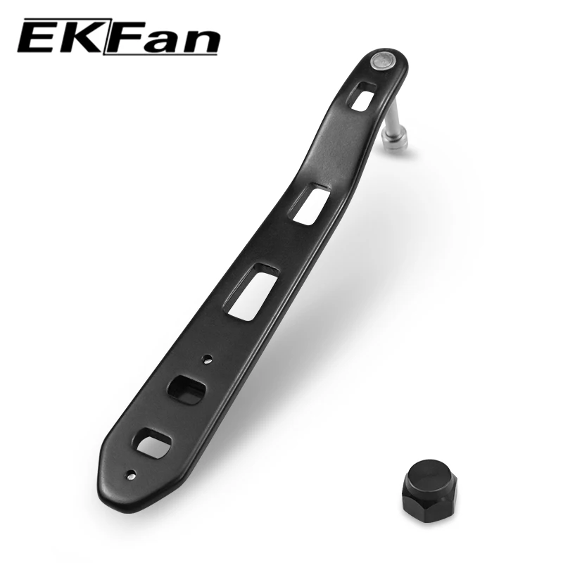 EKFan 135MM 8x5MM doble agujero mango de aleación eje de 4MM 7x4x2,5 MM rodamientos para carrete Dawa Bastcast DIY - imagen 5