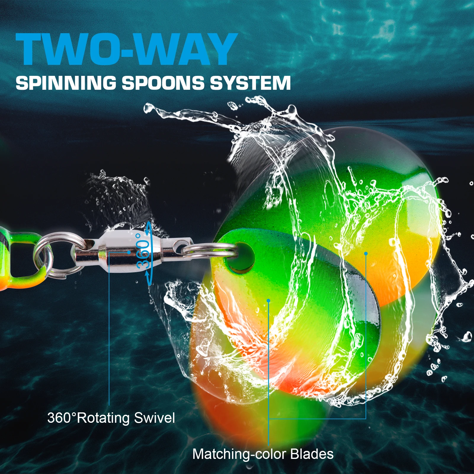 Señuelo de Pesca Metálico Goture de 7-14g, 4-6 Piezas - Cuchara para Trucha, Cebo Duro con Anzuelo, Accesorios de Pesca, Vibración, Spinner, Cebo Hundible - imagen 3