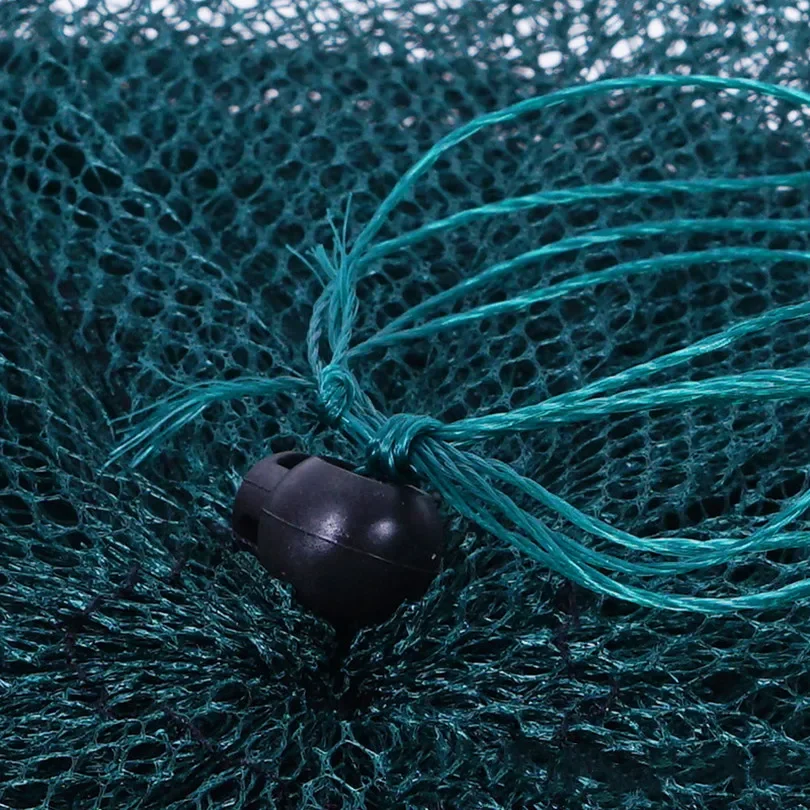 Red de pesca portátil de 2/3 capas, jaula de malla para peces y camarones, red trampa de pesca, aparejos plegables de 50/70cm x 30cm - imagen 5