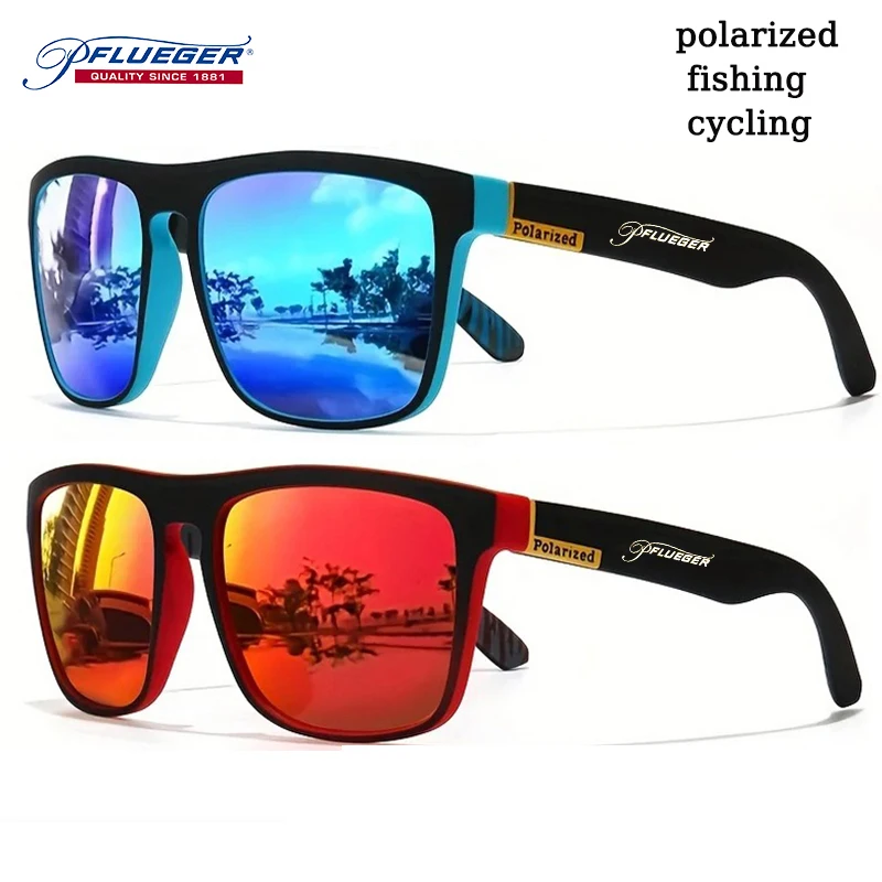 Pflueger Gafas de sol polarizadas para pescar, lentes antivaho, diseño deportivo, para actividades al aire libre