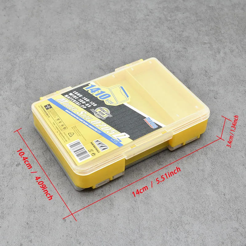 Nueva caja de aparejos de pesca, accesorios de pesca de doble cara, caja de almacenamiento de herramientas, carpa de doble capa para productos de pesca, anzuelos, cajas de señuelos - imagen 4