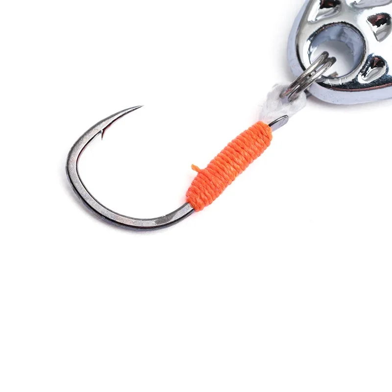 OUTKIT Mini señuelo de Pesca 2,5g 3,5g cuchara señuelos de Metal Spinnerbait Minnow pez pequeño anzuelo único plantilla flujo trucha cebos Pesca caliente - imagen 4