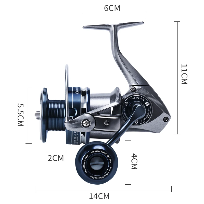 WEIHE 1 Uds placa de hierro de metal rueda pesca en el mar barco Luya - imagen 2
