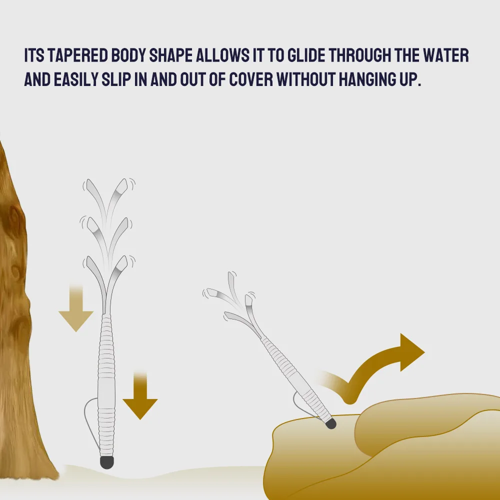 DYY 15,5 cm 8,4g 8 Uds tenedor cola palo gusano cebo suave Senko silicona Swimbait cebo Artificial suave para lubina señuelo de pesca de mar - imagen 3