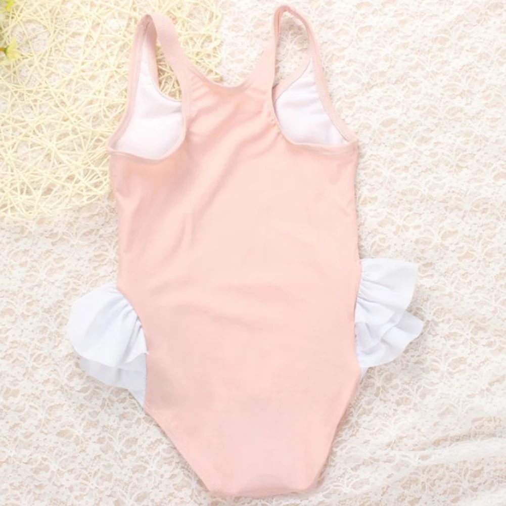 Bañador monokini infantil con estampado de cisne de una pieza - imagen 5