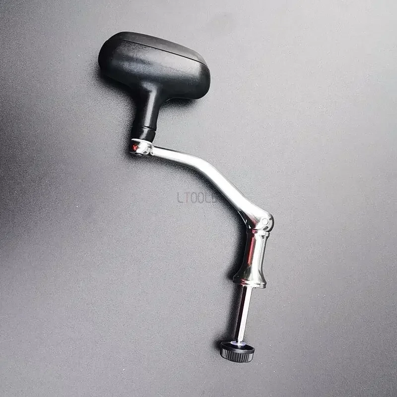 Carrete de pesca giratorio de acero inoxidable CNC, manivela 1000 8000 12000, mango de carrete de Metal completo, accesorios de carrete de pesca plegables - imagen 4