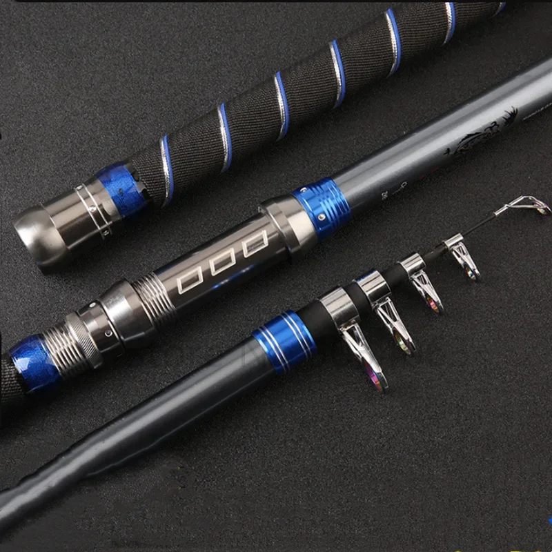 Caña telescópica de carbono para pesca en mar – Superresistente y portátil - imagen 5