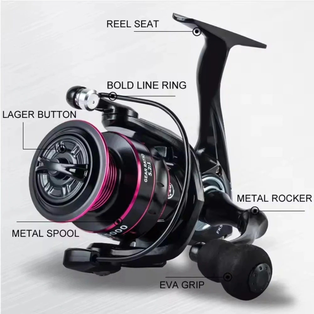 Carrete Spinning ultraligero profesional 5.2:1 - 26 lb de arrastre - imagen 4