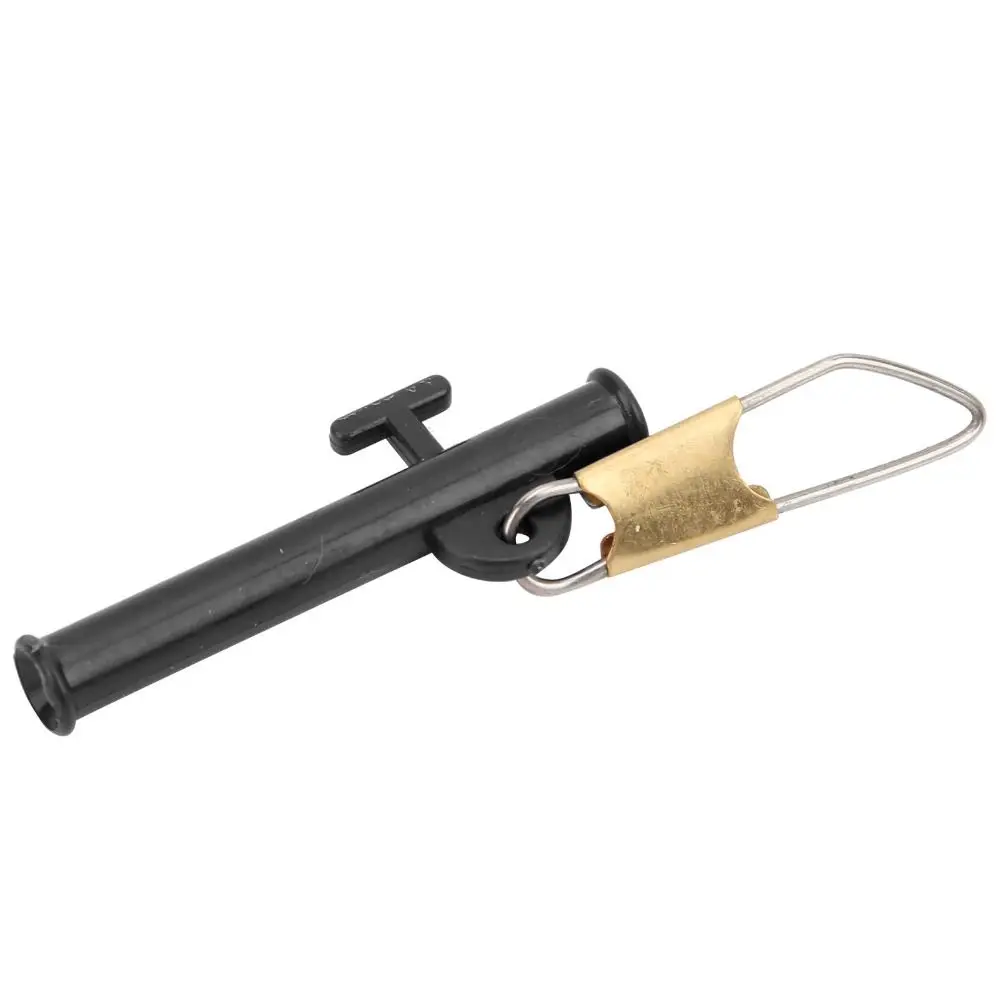 40 Uds ABS toboganes de pesca accesorios de pesca rojos y negros diapositivas de plomo broches de Metal deslizador de pesca pesca al aire libre - imagen 5