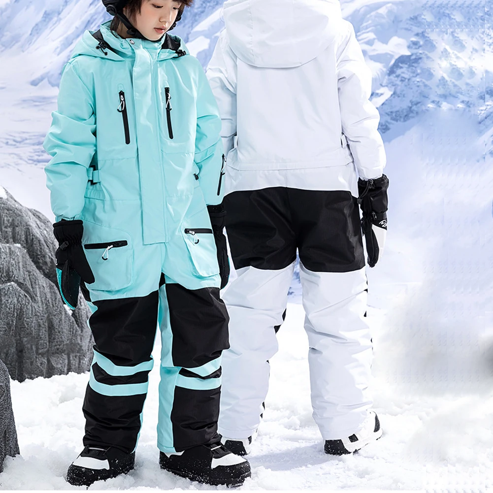 Traje de snowboard infantil de una pieza cálido a prueba de viento - imagen 3